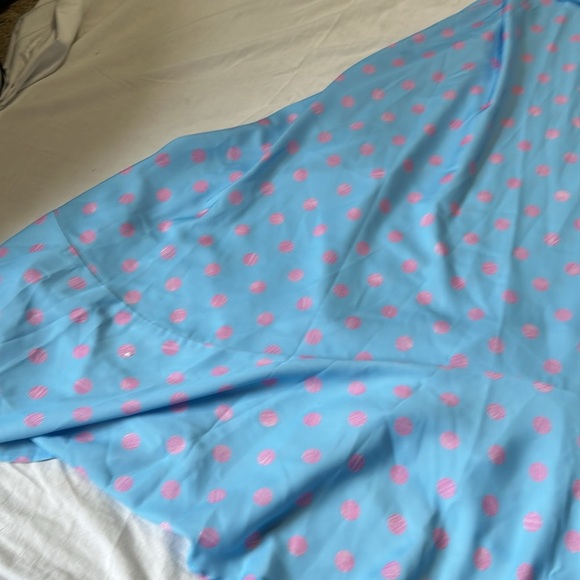 C Wonder by Christian Siriano One-Shoulder Dress Coastal Blue Large NWT - Picture 7 of 9